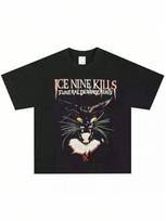 2025 Ice Nine Kills Band Rock Metal T-Shirt, American Retro Street Short-Sleeved Vintage, High-Quality Luxury Brand Ins Y2k S įvairiaspalvis