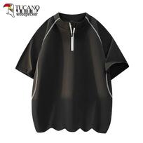 TUCANO Men's Half-Zip Quick-Dry T-Shirt M