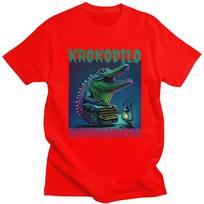 Unisexs Krokodilo Skrivmaskino Funny Swedish Brainrot Meme T Shirts Short Sleeve 100 Cotton TShirt Loose Fit Summer Tyle Clothing S