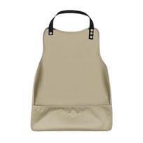 Waterproof Bib for Seniors Adult Eating Apron for Elderly with Pocket Adjustable Reusable Dining smėlis