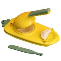 Ergonomic Handle Dumpling Press Machine Practical Simple Operation DIY Skin Artifact Maker geltona