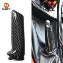 Car Handbrake Brake Handle Cover Carbon Fiber Styling Mouldings Interior Accessories for BMW E46 E60 E90 E92 F30 F32 M4 M3 A gray