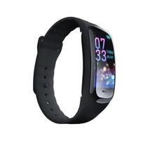 „C1plus Smart Bracelet Fitness“ kraujospūdžio širdies ritmo monitorius Miego širdies ritmo monitorius „SmartWatch Fit-Here“ programėlė juoda