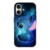 Case - MANIACASE - Iphone 16 - Stitch Pattern - Flexible - Blue mėlyna
