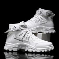 Fashion Size 36-44 Mens Shoes Running Tenis Masculino Shoes for Men Trend Men's Ankle Boots Male Tennis High Top Men's Platform Sneakers 39 balta