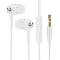 3,5 mm laidinės ausinės į ausis HIFI sunkiųjų žemųjų dažnių ausinės Monitorius Sportinės ausinės Stereo muzikos žaidimų ausinės su mikrofonu classics balta
