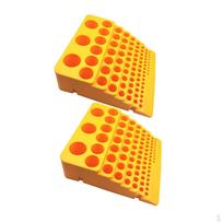 2pcs Universal Round Plastic Drill Bit Display Box Rotary Tool Rack 84 Hole