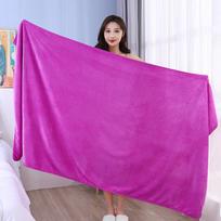 Sustorintas Didelis Mikropluošto Vonios Rankšluostis - Super Gerai Sugeriantis ir Greitai Džiūstantis Daugiafunkcis Mikropluošto Rankšluostis 70X140CM vidutiniškai violetinė spalva
