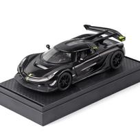 1/32 Alloy Die-cast Koenigsegg JESKO Sports Car Model Sound and Light Return Belt Base Ornament Children's Toys Birthday Gift juoda