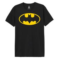 Batman Vyriški Klasikinio Logotipo Marškinėliai S juoda/geltona
