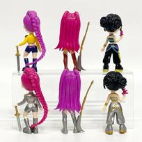 6 vnt./rinkinys Kpop Demonas Medžiotojų Figūrėlė Žaislas Animacinis Rumi/Mira/Zoey Veiksmo Figūrėlė PVC Darbalaukio Dekoracija Modelis Lėlė Žaislas Gerbėjų Dovana