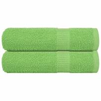 vidaXL Rankšluosčiai FROGN, 2 vnt., obuolių žali, 50x100 cm, 360 g/m²