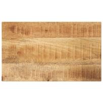 vidaXL Stalviršis, 40x20x2,5 cm, stačiakampis, masyvi mediena, šiurkštus mango skonis