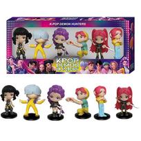 New 6pcs/set 10CM Anime Kpop Demon Hunters Boys And Girls Series Figure Toy Decoration Statues Ornament Christmas Toys Gifts