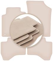 PREMIUM beige floor mats for: Peugeot 107 hatchback 2005-2014