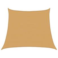 vidaXL Saulės skėtis, 160 g/m², trapecijos formos, smėlio spalvos, 3/4x3 m, HDPE