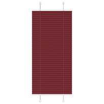 vidaXL Klostuotos žaliuzės, bordo spalvos, 60x100 cm, audinys, plotis 59,4 cm, poliesteris
