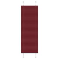 vidaXL Klostuotos žaliuzės, bordo spalvos, 45x150 cm, audinys, plotis 44,4 cm, poliesteris