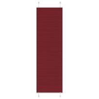 vidaXL Klostuotos žaliuzės, bordo spalvos, 65x200 cm, audinys, plotis 64,4 cm, poliesteris