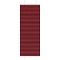 vidaXL Klostuotos žaliuzės, bordo raudonos, 75x200 cm, audinys, plotis 74,4 cm, poliesteris