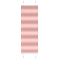 vidaXL Klostuotos žaliuzės, rožinės spalvos, 45x100 cm, audinys, plotis 44,4 cm, poliesteris