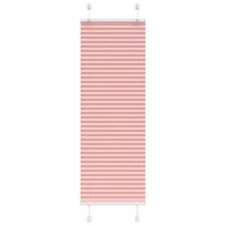 vidaXL Klostuotos žaliuzės, rožinės spalvos, 40x150 cm, audinys, plotis 39,4 cm, poliesteris