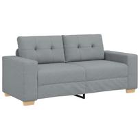 vidaXL Dvivietė sofa, šviesiai pilka, 180x77x82 cm, audinys
