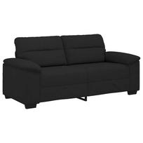 vidaXL Dvivietė sofa, juoda, 180x81x84 cm, audinys