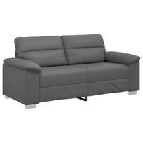 vidaXL Dvivietė sofa, pilka, 180x81x84 cm, dirbtinė oda