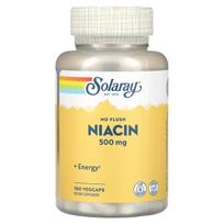 Solaray, Niacin without hot flashes, 500 mg, 100 veggie capsules