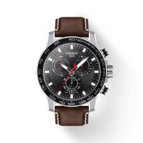 Tissot Leather Strap black Dial Men's Fashion Watch T125.617.16.051.01 juoda