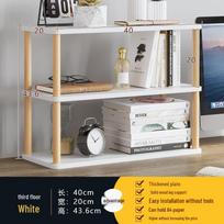 Ergonomic Desktop Monitor Stand and Storage Rack