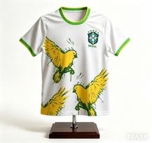 Vyriški marškinėliai Naujas populiarus Brazilijos futbolo marškinėlis ir laisvalaikio Tailando marškinėlis trumpomis rankovėmis S