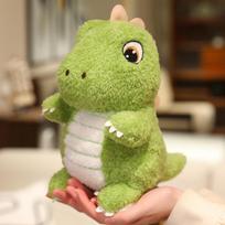 25/35/45cm Mielas žalias dinozauras pliušinis žaislas Minkštas kimštas gyvūnas lėlė Raminantis palydovas miegamajam Kalėdinės dovanos 25cm žalia