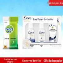 Dettol Wet Wipes & Dove Travel Essentials Bundle