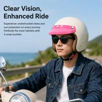 Bike Visor Direct Replace Fashion Practical Retro Style 3 Snap Button Motorbike Peak Protector