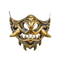 Spooky Cosplay Red Prajna Mask Dress Up Japanese Mask Toy Samurai Cosplay Mask  Halloween auksas