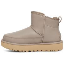 UGG Fleece Lined, Round Tip Platform Short Snow Boots Women's Volcanic Rock Color 1164690-PMC 36