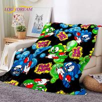 Cartoon Bubble Bobble Puzzle Bobble Retro Game Soft Blankets,Throw Blanket Comfortable Blanket for Picnic Beds Home Bedroom Kids 75cmx90cm