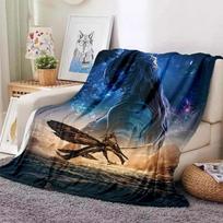 Cartoon Movie Printed Blanket Avatar Blanket Flannel Blanket Warm Bed Birthday Gift Picnic Movie Bedroom Lunch Break 100cmx150cm