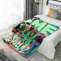 Band G-Gorillaz Throw Lightweight 240g Flannel Blanket Soft Skin-friendly for Summer Cooling 75cmx90cm
