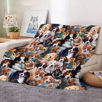 Cómoda manta de franela para mascotas, suave y cálida, adecuada para sofá, siesta, Camping, decoración del hogar, cómodo 75cmx90cm