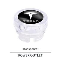 Car Cigarette Lighter Cover DustProof Protection Decoration Cap For Tesla Model 3 Y S X Cybertruck Juguete Coil SpaceX skaidri