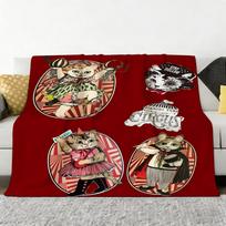 Illustrator Y-Yuko H-Higuchi Throw Soft Cozy Flannel Throw Blanket for Sofa Bedroom and More 80x120cm(31x47inch)