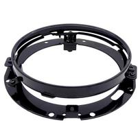 1 Pcs Motorcycle 7 Inch Round LED Headlight Mounting Bracket Ring Black/Silver Holder Brackets For Harley Jeep Wrangler JK TJ juoda