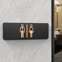 Vyrai Moterys Tualeto Ženklai WC Ženklai Prekybos Centrai Biurų Pastatai Durų Plokštelės Priminimo Indikatorius Plokštelė Viešojo Tualeto Orientacinis Ženklas (as the picture,24x8cm)