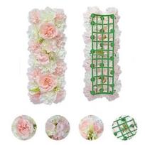 Artificial Rose Flower Panel Arc Baby Shower Decoration Wedding Wall Background Decor Table Arrangement Flower Row šviesiai rausvos spalvos