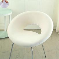 Round Moon Saucer Chair Cover Arc-shaped Perforated Backrest Elastic Solid Color Folding Chair Cover  Chair Protector