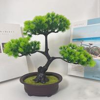 Plastic Simulation Pine Tree Handmade Artificial Bonsai Plants Artificial Pine Plants Bonsai  Hotel 2