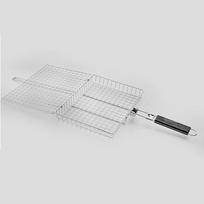 Barbecue Tools Folding Handle BBQ Grill Basket Multi-Functional Non Stick Grill Basket Carbon Steel Grilling Basket Barbecue